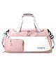 Storite Nylon 50 cms Imported Travel Duffle Bag Muti- Pocket Sports Shoulder Bag for Women with Wet Pocket & Shoe Compartment Weekender Overnight Travel Luggage Bag (Light Pink - 50 x 18 x 29 cm)