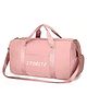 Storite Nylon 46 cm Foldable Travel Duffel Bag, Sports Gym Duffle Bag, Shoulder Handbag for Women, Outdoor Weekend Bag with Shoe and Wet Clothes Compartments (Pink,46x23x23 cm)