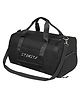 Storite Nylon 46 cm Foldable Travel Duffel Bag, Gym Bag, Shoulder Handbag for Women, Outdoor Weekend Bag with Shoe and Wet Clothes Compartments (Pink,46x23x23 cm) (Black)