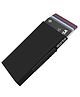 Storite Black Metal RFID Blocking Aluminium Pop Up Slim Credit Or Debit/ATM Card Holder Case - (L 10.3  x B 6.2 x H 0.88 cm)