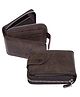 Storite 11 Slot Large PU Leather Credit Zipper Card Holder Wallet Zipper Coin Purse  Women (Dark Brown -12 x 8 x 4 Cm)