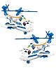 NEGOCIO Police Helicopter with Lights Sounds  Push and Go Rescue Durable Friction Toy for Kids SWAT Chopper Pretend Play Cop Airplane PACK OF 1- COLOR MAY VARY