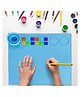 Cots and Cuddles Silicone Painting Mat with Palette and Water Holder