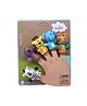 Cots and Cuddles 5pc Cute Quirky Cartoon Animals Soft Finger Puppet Toy for Kids (Jungle Animals)