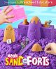 Intelliskills Magic Kinetic Sand Forts with 4 Big Fort Moulds | Art & Craft Activity Kit | Creative Activity & Learning Toy for Toddlers & Kids | 2 Sand Packets, 4 Big Fort Moulds | 3+ Yrs