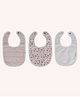 Abracadabra Cotton Muslin Bibs Pack Of 3 Vintage Floral Theme - Pink