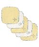 Abracadabra Wash Cloths Sleepy Friends Set of 5 - Yellow