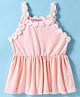 Kookie Kids Sleeveless Top with Floral Lace Detailing - Pink