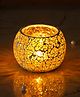 eCraftIndia Yellow Mosiac Glass Decorative Tea Light Holder/diya