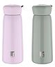 Bergner Walking LilyLuxe Thermosteel Hot & Cold Bottle, 400 ml, Pink