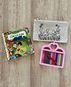 Little Canvas DIY Colouring Jungle Safari Pouch