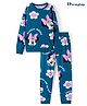 HoneyHap Disney Terry Knit Full Sleeves Sweatshirt & Lounge Pant Set with Minnie Mouse Graphic -  Navy Blue
