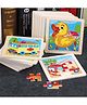 MUREN 5 Pack Mini Wooden 11 X 11 Cm Animal Jigsaw Puzzles for Kids Ages 2 3 Toddlers Preschool Educational Learning Travel Jigsaw Puzzle Toys-Random Designs