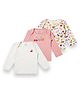 My Milestones Pack Of 3 100% Cotton Full Sleeves Fruits Printed Tees - Multi Colour