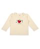 My Milestones 100% Cotton Full Sleeves Fruit Embroidered Tee - Off White