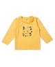 My Milestones 100% Cotton Full Sleeves Floral Printed Tee - Yellow