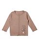 My Milestones 100% Cotton Full Sleeves Animals Printed Tee - Tan