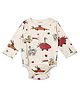 My Milestones 100% Cotton Full Sleeves Animals & Vehicles Printed Onesie - Cream