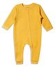 My Milestones 100% Cotton Full Sleeves Quilted Solid Romper - Yellow