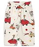 My Milestone 100% Cotton Animals & Vehicles Printed Joggers - Cream