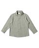 My Milestones Cotton Full Sleeves Self Design Shirt - Green
