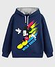 KUCHIPOO Fleece Full Sleeves Disney Featuring Mickey Mouse Printed Hoodie - Blue