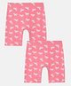 Mackly Pack Of 2 Cotton Elastane Unicorn Printed  Inner Shorts - Pink
