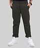 Kiddopanti Cotton Solid Pant - Dark Grey