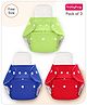 Babyhug  Free Size Reusable Cloth Diaper with Inserts Pack of 3 - Multicolour