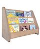 Wonderved Wooden Montessori Book Shelf - Wood colour