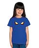 BRATMA Halloween Theme Half Sleeves Pumpkin Demon Printed Tee - Royal Blue