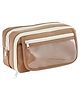 Bunie Multiple Compartment Aesthetic Pouch for Kids & Adults - Pack of 1 - Brown