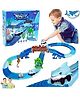 Azhari Battery Operated 148PCs Shark Track Car Set Toys for Kids  Color May Vary