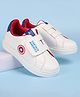 Pine Kids Marvel Avengers Captain America Print Casual Shoes with Velcro Closure - White