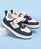 Pine Kids Marvel Avengers Patch Casual Shoes with Velcro Closure - White & Navy Blue