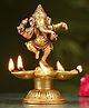 Revive Home- Ganpati  DANCING DIYA- BRASS