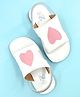 The Madras Trunk Heart Designed Sandals - White