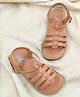 The Madras Trunk Glossy Finished  Sandals - Tan