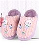 Oh! Pair Slip On Winter Shoes with Bunny Applique - Purple