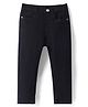 Babyhug Full Length Washed Denim Stretch Jeans  - Black
