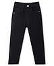 Babyhug Full Length Washed Denim Stretch Jeans - Black