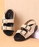 Babyoye Sandals with Velcro Closure Solid Colour - Beige