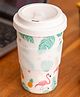 The Bamboo Co Tropical Flamingo Bamboo Travel Coffee Mug