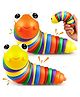 Bunie Flexible Stretchable Small Slug Fidget Toys  Pack of 2 Random Color