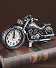 Bunie Bike Shaped Retro Alarm Clock for Bedroom, Living Room, Home, Office  Silver