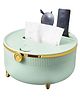 Funeiko Multipurpose Tissue Box Holder with Storage Compartment  Green