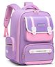 Bunie School Bag for Kids with Multiple Pockets Purple Pink - Height 16 Inches
