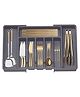 Funeiko Adjustable Multi Compartments Cutlery Tray for Kitchen Drawer Grey