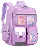 Bunie Large Capacity School Bag for Kids with Multiple Pockets Purple - Height 15 Inches