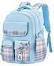 Bunie Large Capacity School Backpack for Girls with Multiple Pockets Sky Blue - 15 Inch